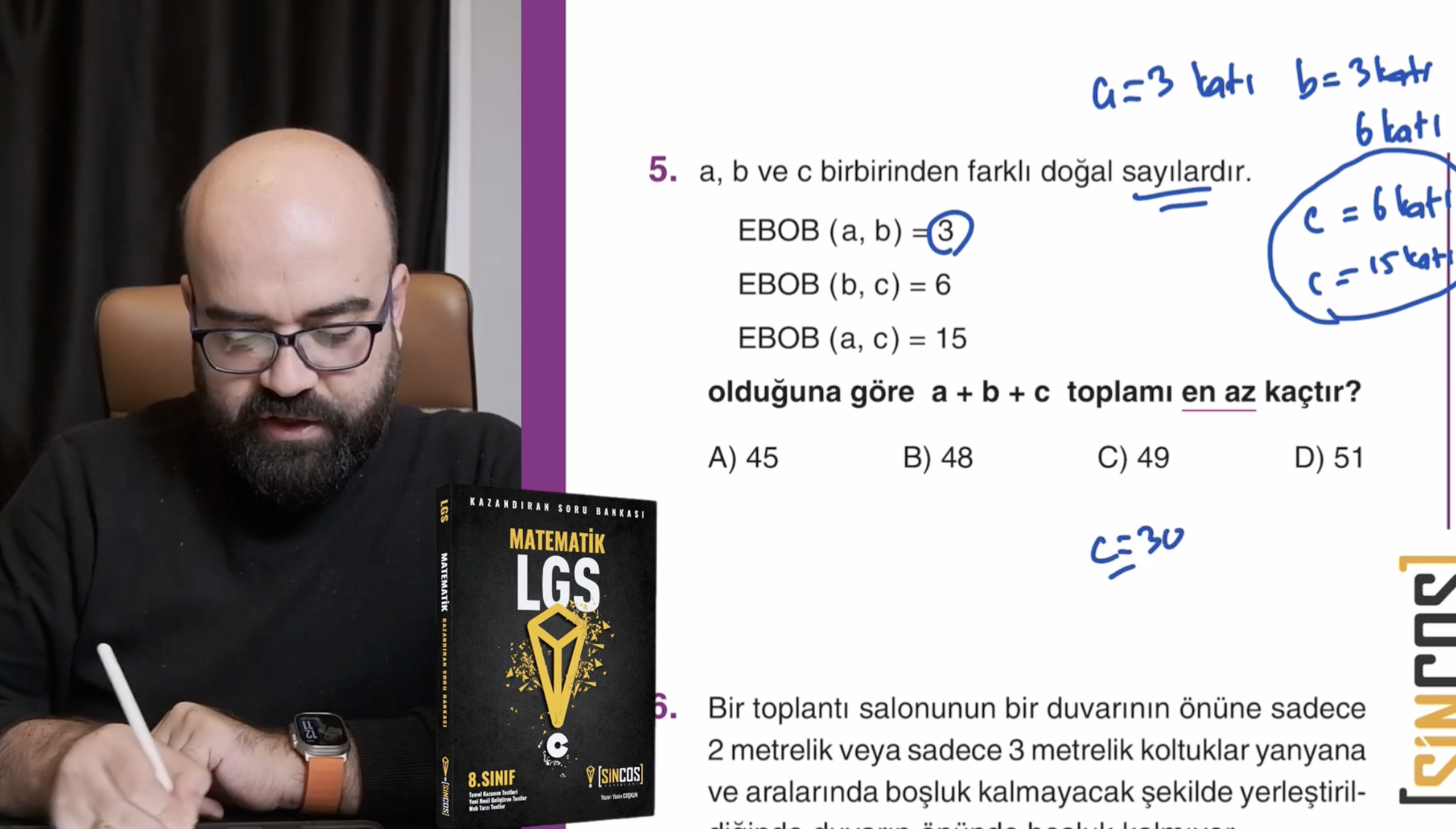Lgs Matematik Ebob Ekok Soru Çözümü - İzmir İçerik - Yasin Coşkun Eğitim Kurumları